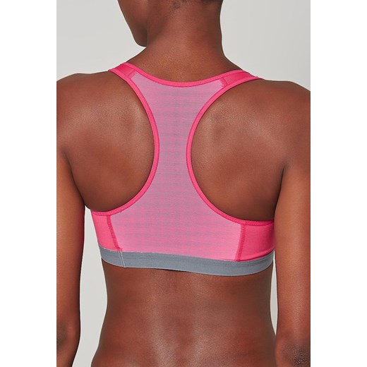 Nike Performance PRO FIERCE Biustonosz sportowy vivid pink/cool grey zalando rozowy delikatne