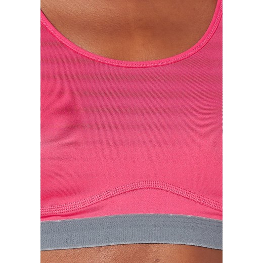 Nike Performance PRO FIERCE Biustonosz sportowy vivid pink/cool grey zalando rozowy do biegania
