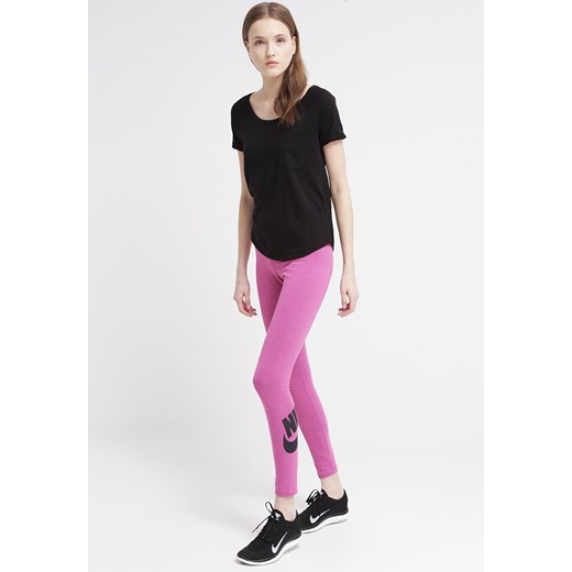 Nike Sportswear LEGASEE Legginsy hot pink/black zalando fioletowy delikatne