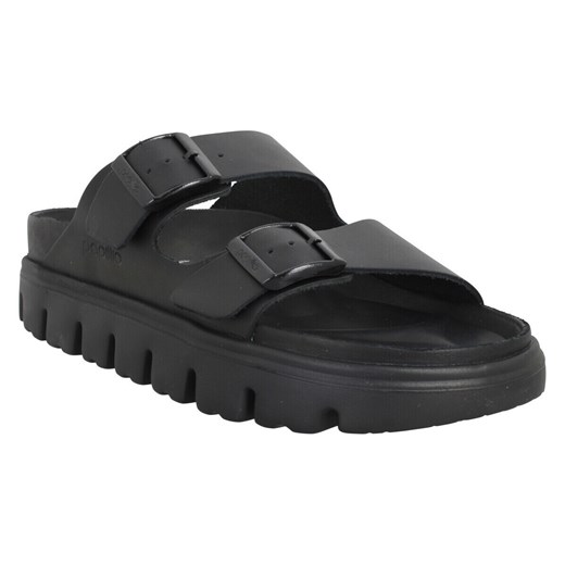 Klapki Birkenstock Papillio Arizona Pap Chunky Cuir Femme Noir 38 Spartoo