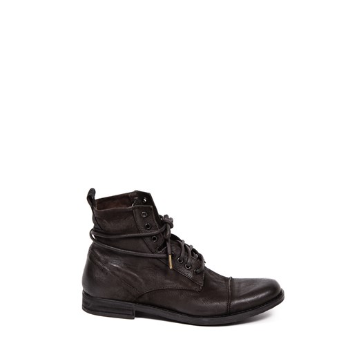 Botki Levi's Maine Lace Up "Dark Brown" be-jeans czarny Botki