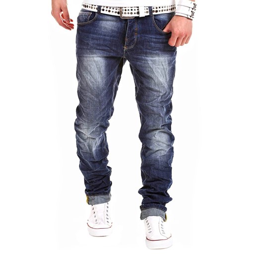 Spodnie P80 - JEANSOWE ombre niebieski jeans