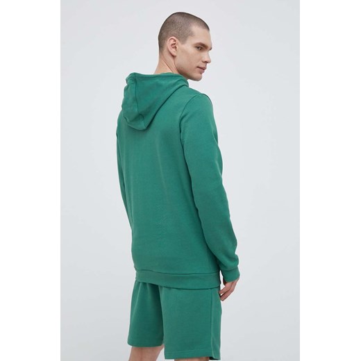 Hummel bluza bawełniana męska kolor zielony z kapturem z nadrukiem Hummel M ANSWEAR.com