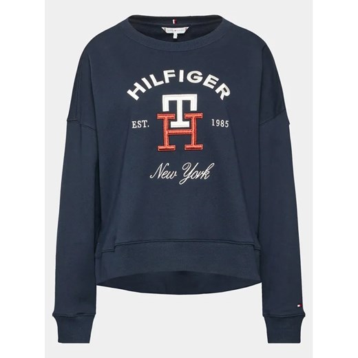 Tommy Hilfiger Bluza WW0WW39188 Granatowy Relaxed Fit Tommy Hilfiger L MODIVO