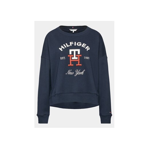 Tommy Hilfiger Bluza WW0WW39188 Granatowy Relaxed Fit Tommy Hilfiger L MODIVO