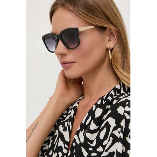 Guess okulary przeciwsłoneczne damskie kolor czarny Guess 53 ANSWEAR.com