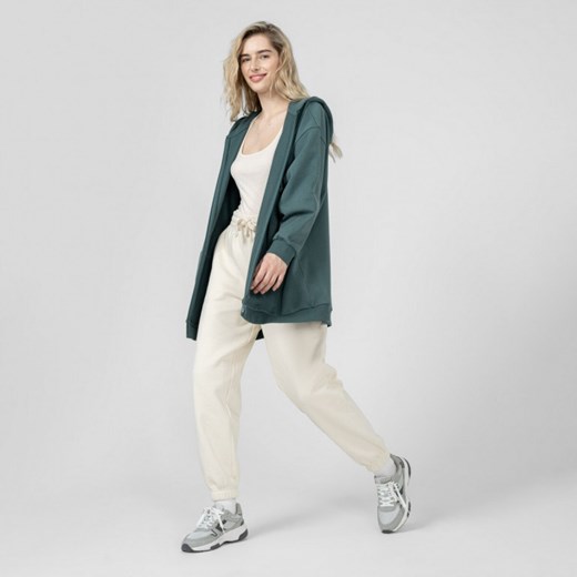 Damska bluza dresowa rozpinana z kapturem OUTHORN OTHSS23TSWSF294 - oliwkowa Outhorn XS Sportstylestory.com