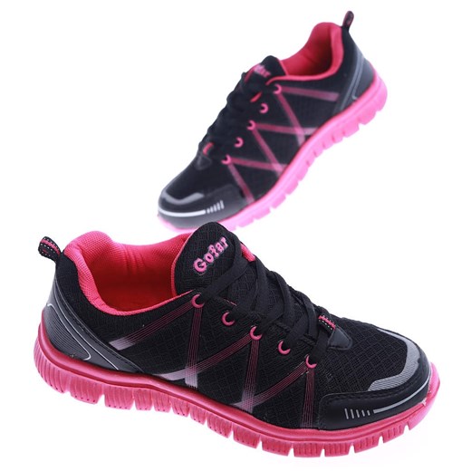 Pantofelek24 buty sportowe damskie sznurowane płaskie