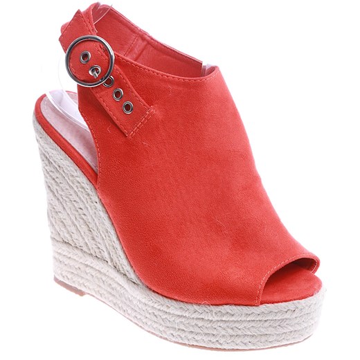 Czerwone sandały damskie Pantofelek24 
