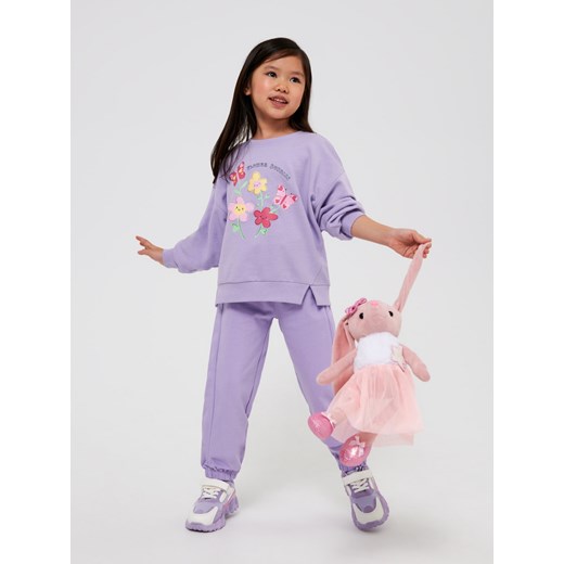 Sinsay - Bluza z nadrukiem - Fioletowy Sinsay 104 Sinsay