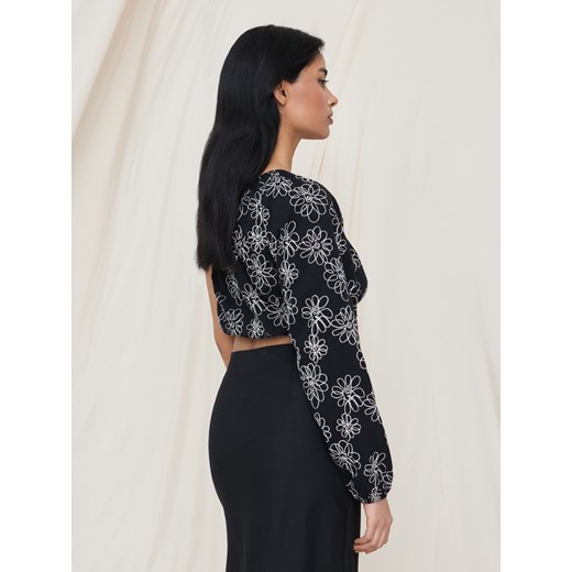 Bluzka damska Sinsay z okrągłym dekoltem 