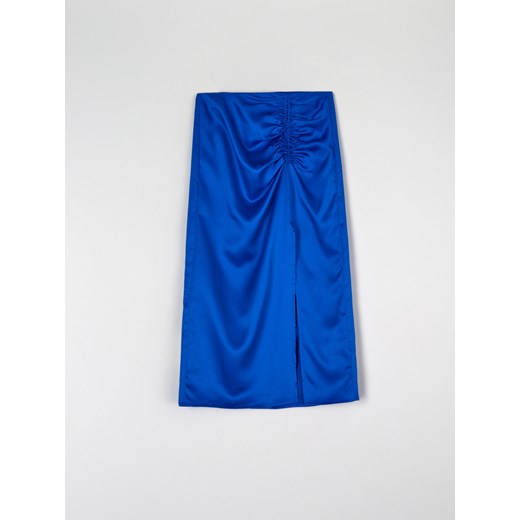 Spódnica Sinsay niebieska elegancka midi 