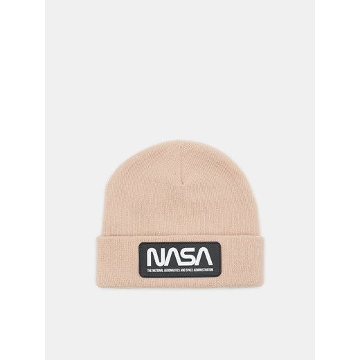 Sinsay - Czapka NASA - Beżowy Sinsay S okazja Sinsay
