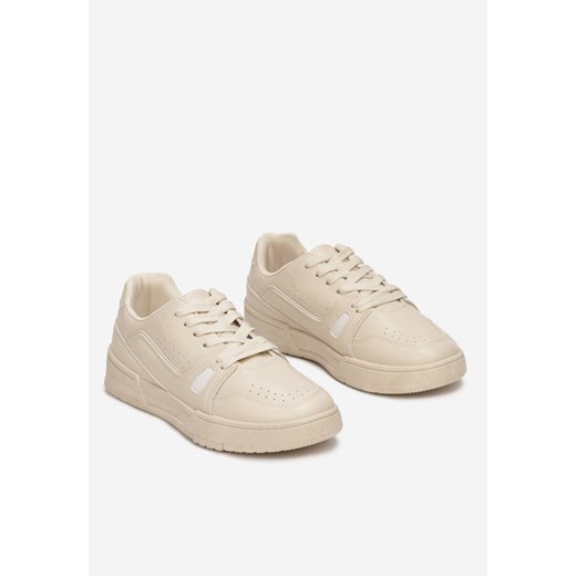 Beżowe Buty Sportowe Sznurowane Mellameia Renee 37 okazja renee.pl
