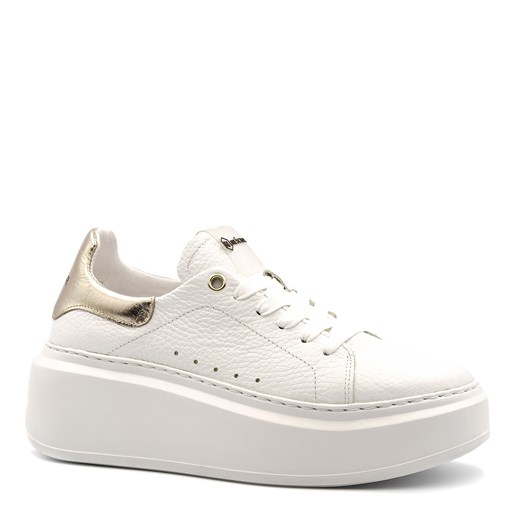 Białe sznurowane sneakersy 237G ze sklepu NESCIOR w kategorii Buty sportowe damskie - zdjęcie 155930682