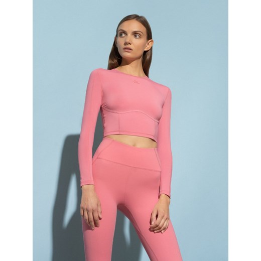 Damski longsleeve treningowy crop-top 4F X AL 4FSS22TFLOF014 M wyprzedaż Sportstylestory.com
