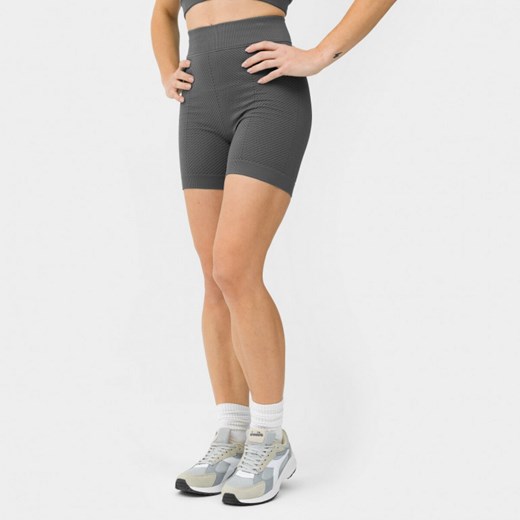 Damskie kolarki treningowe Calvin Klein Seamless Knit Short 00GWS3L701 - szare Calvin Klein XS Sportstylestory.com