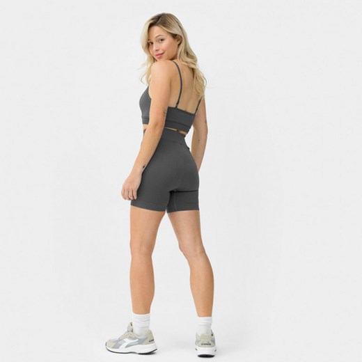 Damskie kolarki treningowe Calvin Klein Seamless Knit Short 00GWS3L701 - szare Calvin Klein XS Sportstylestory.com