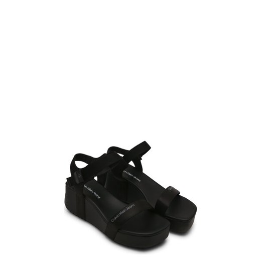 CALVIN KLEIN JEANS Sandały WEDGE BLCOK SANDAL SATIN/HW 40 Gomez Fashion Store