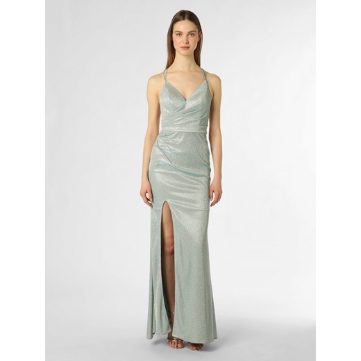 Unique Damska sukienka wieczorowa Kobiety Sztuczne włókno miętowy jednolity ze sklepu vangraaf w kategorii Sukienki - zdjęcie 155965810