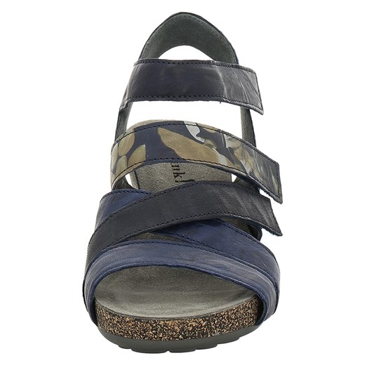 Skórzane sandały "Traudi" w kolorze granatowym ze wzorem Think! 42 wyprzedaż Limango Polska