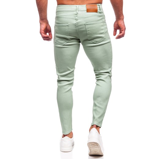 Zielone spodnie materiałowe męskie Denley GT-S 29/S wyprzedaż Denley