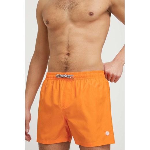 Pepe Jeans szorty kąpielowe kolor pomarańczowy ze sklepu ANSWEAR.com w kategorii Kąpielówki - zdjęcie 155999113