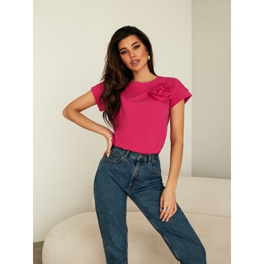T-shirt Juliet Amarantowy Lisa Mayo M Lisa Mayo