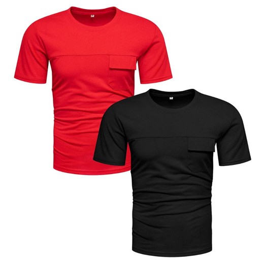 Zestaw koszulek męskich z kieszonką Recea ze sklepu Recea.pl w kategorii T-shirty męskie - zdjęcie 156013852