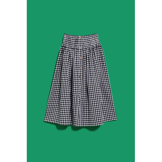 Spódnica Moodo.pl w kratkę elegancka midi 