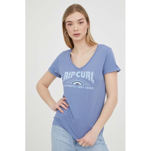 Rip Curl t-shirt bawełniany kolor niebieski Rip Curl L ANSWEAR.com