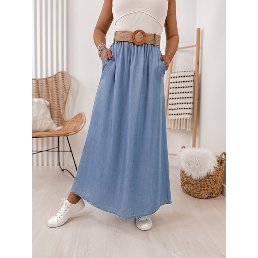 spódnica vejla niebieska uni ze sklepu UBRA w kategorii Spódnice - zdjęcie 156023073