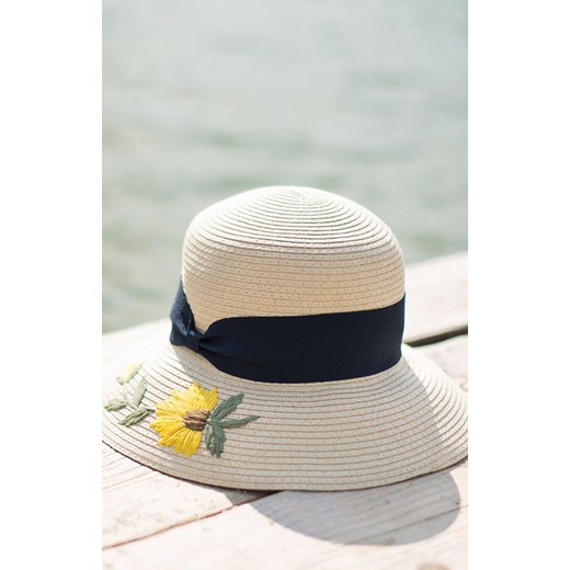 Gerbera kapelusz plażowy cz21252-1, Kolor jasny beż, Rozmiar uniwersalny, Art of Polo ze sklepu Primodo w kategorii Kapelusze damskie - zdjęcie 156042072