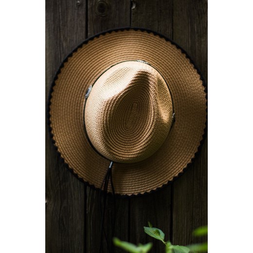 Katania kapelusz plażowy cz21269-1, Kolor ciemny beżowy, Rozmiar uniwersalny, uniwersalny Primodo