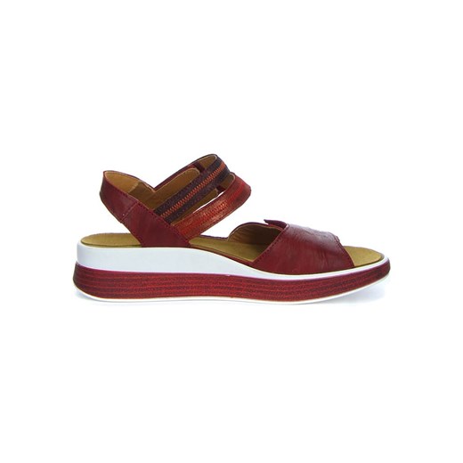 Skórzane sandały "Meggie" w kolorze bordowym Think! 39 okazyjna cena Limango Polska
