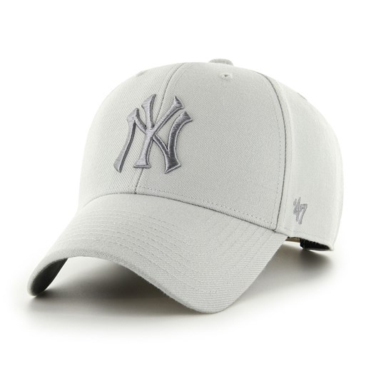 Czapka z daszkiem uniseks 47 Brand New York Yankees Ballpark Snapback - szara ze sklepu Sportstylestory.com w kategorii Czapki z daszkiem męskie - zdjęcie 156050453