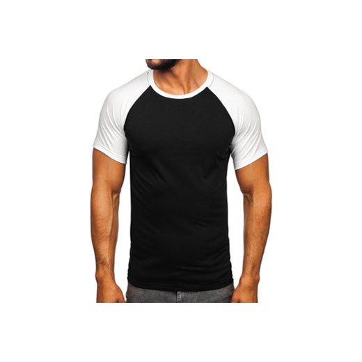 Czarno-biały t-shirt męski Denley 8T82 XL Denley wyprzedaż