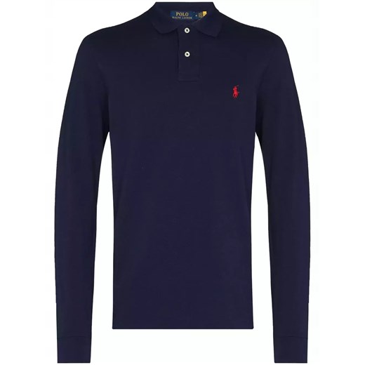 Koszulka POLO RALPH LAUREN długi rękaw granat Ralph Lauren L DRESSU okazja