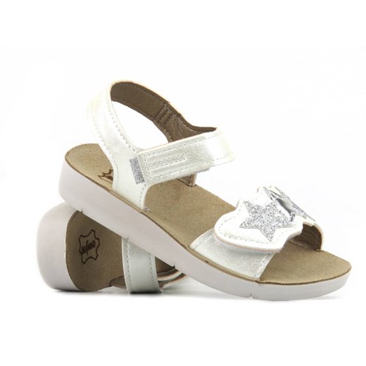 Sandały dziewczęce ze skórzaną wkładką - BEFADO 068Y003, białe ze sklepu ulubioneobuwie w kategorii Sandały dziecięce - zdjęcie 156086221