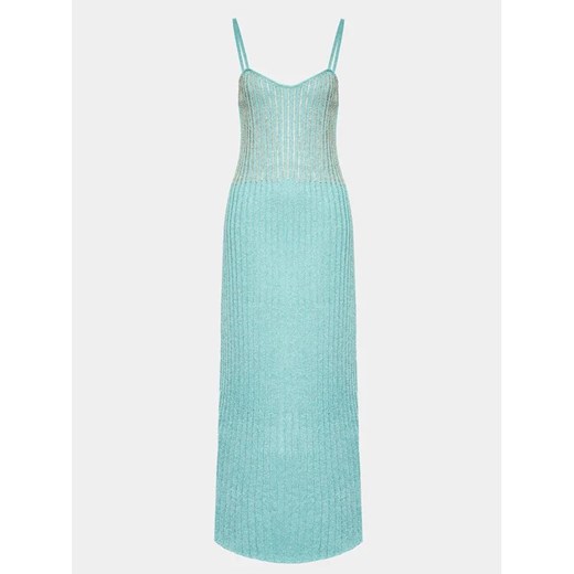 Blugirl Blumarine Sukienka koktajlowa RA3081-MS006 Niebieski Slim Fit Blugirl Blumarine M MODIVO