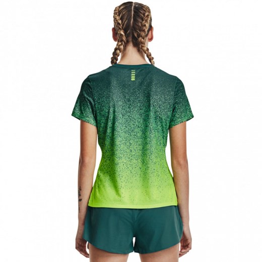 Damska koszulka do biegania Under Armour UA RUSH™ Run Short Sleeve - zielona Under Armour S Sportstylestory.com