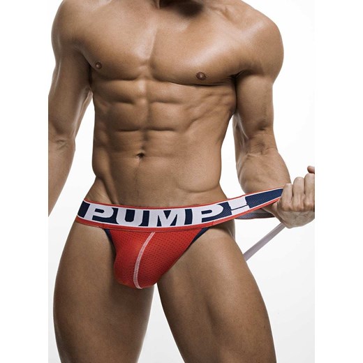 JOCKSTRAP MĘSKI PUMP! - FEVER JOCK RED 15014 Pump! XL meskiegacie.pl