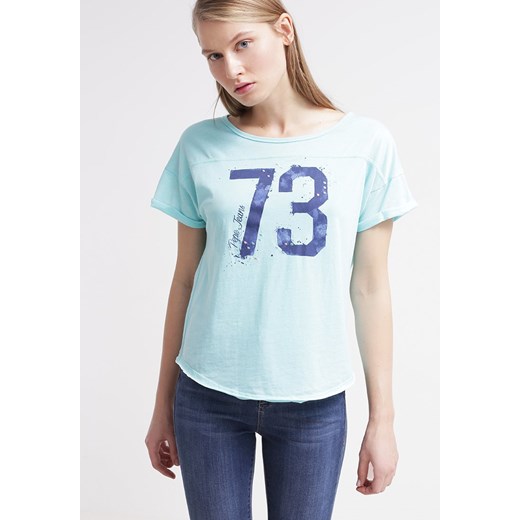 Pepe Jeans SAMI Tshirt z nadrukiem 657water green zalando mietowy dżersej