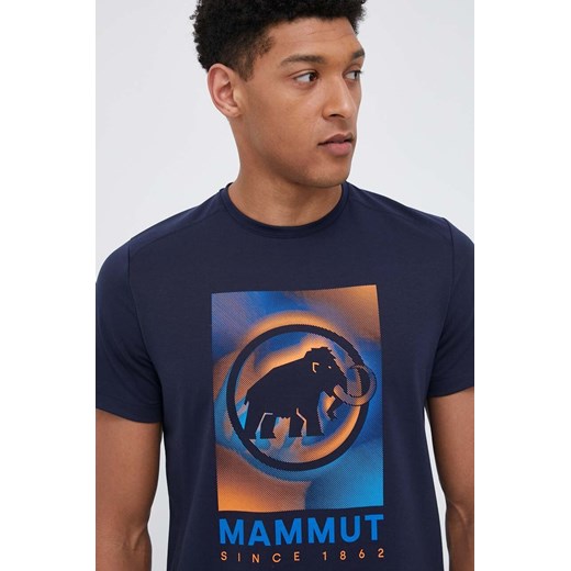Mammut t-shirt sportowy Trovat kolor granatowy ze sklepu ANSWEAR.com w kategorii T-shirty męskie - zdjęcie 156128833