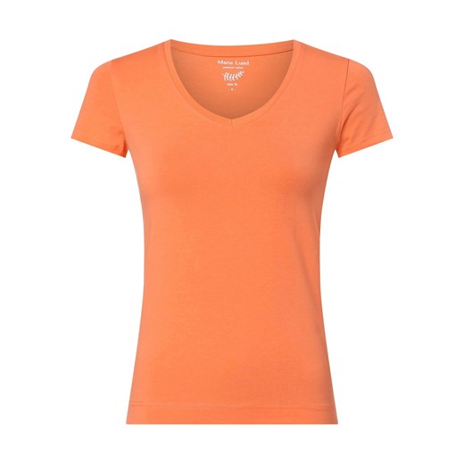 Marie Lund T-shirt damski Kobiety Bawełna pomarańczowy jednolity ze sklepu vangraaf w kategorii Bluzki damskie - zdjęcie 156129021