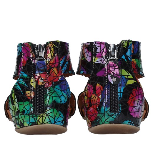 Kolorowe sandały Zyta, Conhpol Relax, RE2736-02, Konopka Shoes 42 Konopka Shoes
