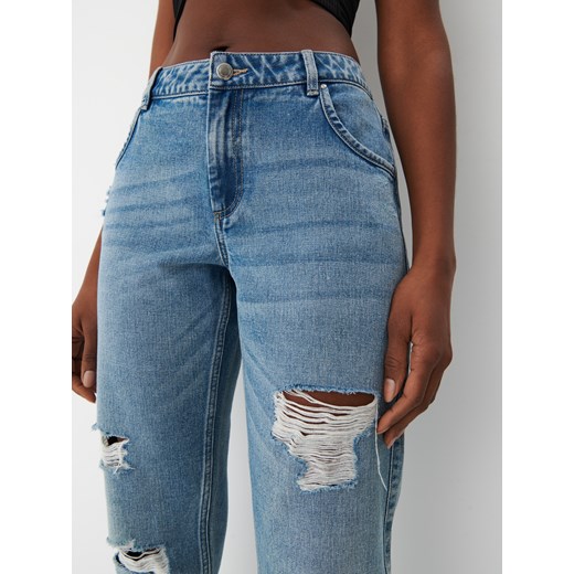 Mohito - Jeansy boyfriend - Niebieski Mohito 34 Mohito