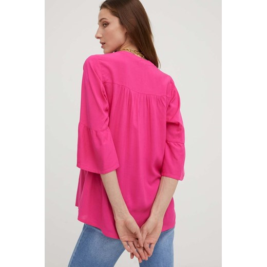 Answear Lab bluzka damska kolor różowy gładka Answear Lab XL ANSWEAR.com