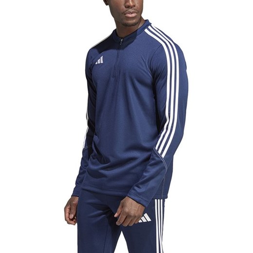 Bluza męska Adidas granatowa sportowa w paski 
