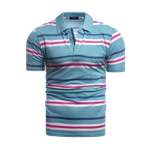 koszulka polo YP301 - błękit ze sklepu Risardi w kategorii T-shirty męskie - zdjęcie 156154443